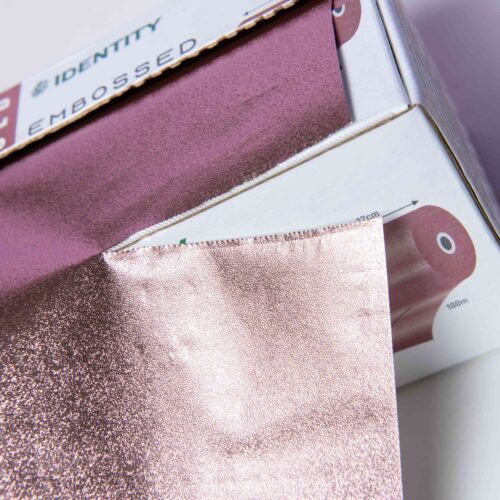 Rose Gold Embossed Foil Roll